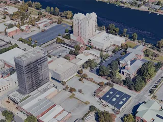 Augusta City, GA, USA (2023) 3D Model preview