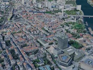 Basel City, Switzerland (2024) 3D Model preview