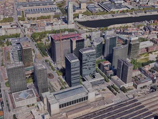 Brussels City, Belgium (2023) 3D Model preview