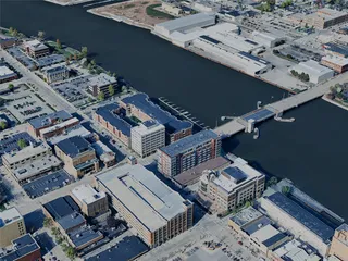 Green Bay City, WI, USA (2024) 3D Model preview