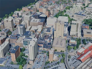 Harrisburg City, PA, USA (2024) 3D Model preview