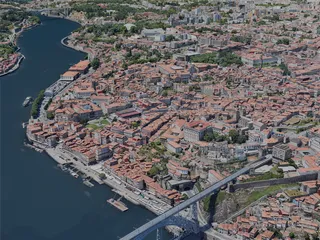 Porto City, Portugal (2023) 3D Model preview