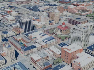 Springfield City, IL, USA (2024) 3D Model preview