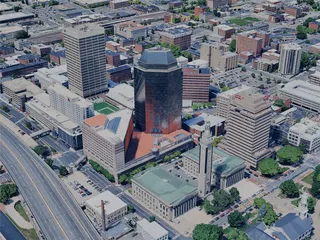 Springfield City, MA, USA (2024) 3D Model preview