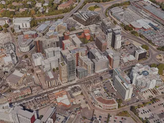 Bournemouth City, UK (2023) 3D Model preview