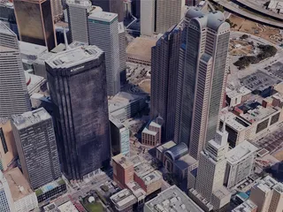 Dallas City, TX, USA (2024) 3D Model preview