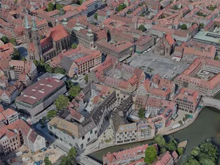 Nuremberg City, Germany (2023) 3D Model preview