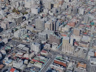 Odawara City, Japan (2023) 3D Model preview