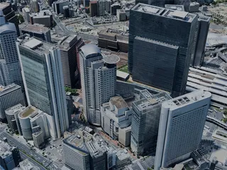 Osaka City, Japan (2024) 3D Model preview