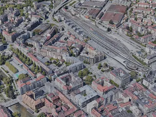 Annecy City, France (2022) 3D Model preview