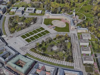 Karlsruhe City, Germany (2022) 3D Model preview