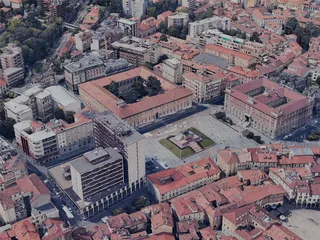 Monza City, Italy (2023) 3D Model preview