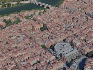 Toulouse City, France (2023) 3D Model preview