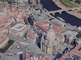 Dresden City, Germany (2023) 3D Model preview