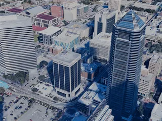 Jacksonville City, USA (2024) 3D Model preview