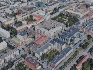 Oulu City, Finland (2024) 3D Model preview