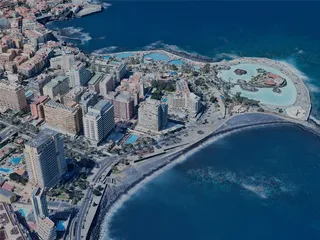 Puerto de la Cruz City, Spain (2024) 3D Model preview