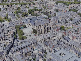 Rennes City, France (2022) 3D Model preview
