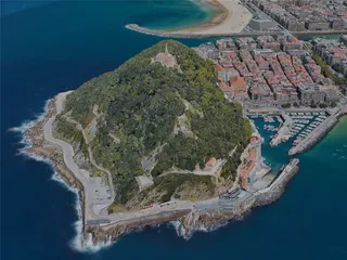 San Sebastian City, Spain (2023) 3D Model preview