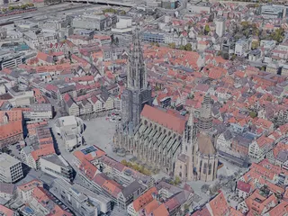 Ulm City, Germany (2022) 3D Model preview
