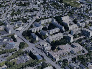 Vannes City, France (2022) 3D Model preview
