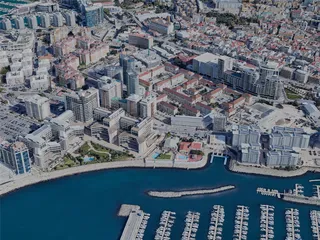 Gibraltar City, UK (2023) 3D Model preview