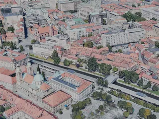 Ljubljana City, Slovenia (2023) 3D Model preview