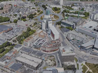 Plymouth City, UK (2022) 3D Model preview