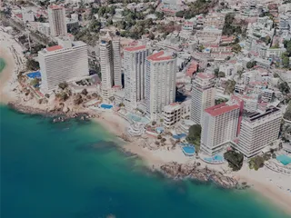 Acapulco City, Mexico (2022) 3D Model preview