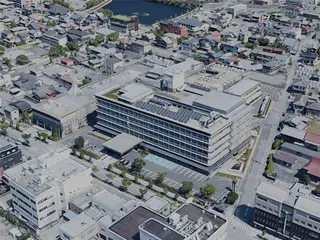 Hikone City, Japan (2023) 3D Model preview