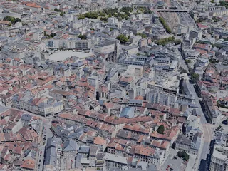 Limoges City, France (2022) 3D Model preview
