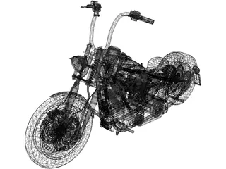 Harley-Davidson Knucklehead 3D Model preview