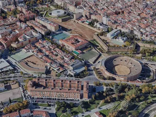 Badajoz City, Spain (2023) 3D Model preview