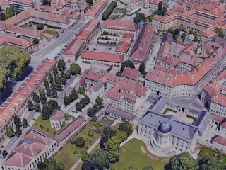 Besancon City, France (2022) 3D Model preview