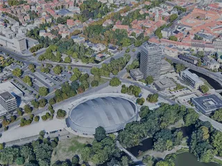 Braunschweig City, Germany (2022) 3D Model preview