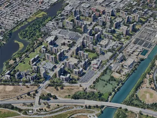 New York City, Brooklyn, USA (2022) 3D Model preview