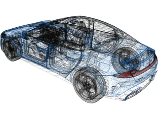 Xiaomi SU7 3D Model preview