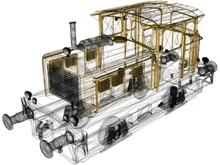 Newag DHG-240B Shunting 3D Model preview