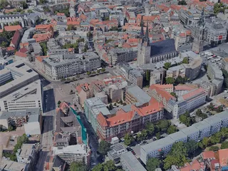Halle (Saale) City, Germany (2022) 3D Model preview