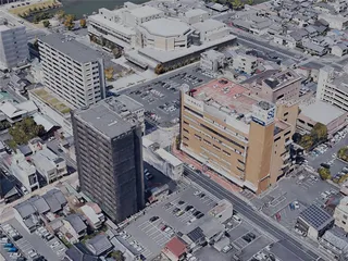 Matsue City, Japan (2023) 3D Model preview