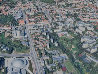 Olsztyn City, Poland (2024) 3D Model preview