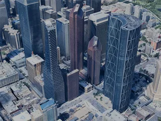 Calgary City, AB, Canada (2024) 3D Model preview