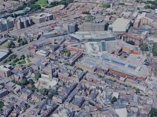 Leicester City, UK (2024) 3D Model preview