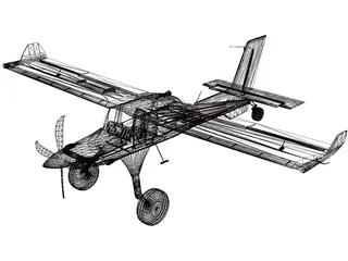 PZL-104 Wilga 3D Model preview