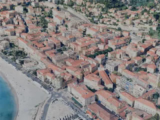 Menton City, France (2023) 3D Model preview