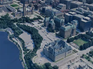 Ottawa City, ON, Canada (2024) 3D Model preview