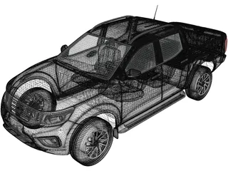 Nissan Navara Double Cab (2015) 3D Model preview