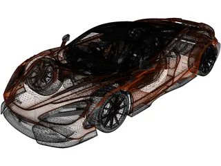 McLaren 765LT (2021) 3D Model preview