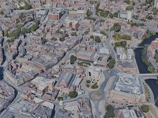 Derby City, UK (2022) 3D Model preview