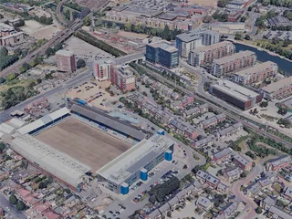 Peterborough City, UK (2023) 3D Model preview